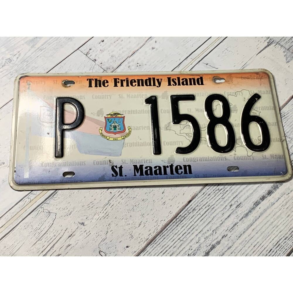 St. Maarten The Friendly Island License Car Plate auto Island decoration